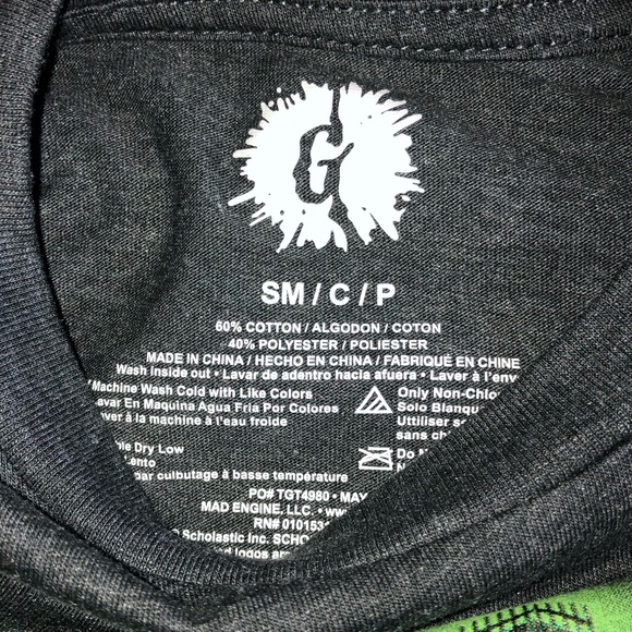 Boys Goosebumps Halloween Shirt, Size S - Picture 3 of 3